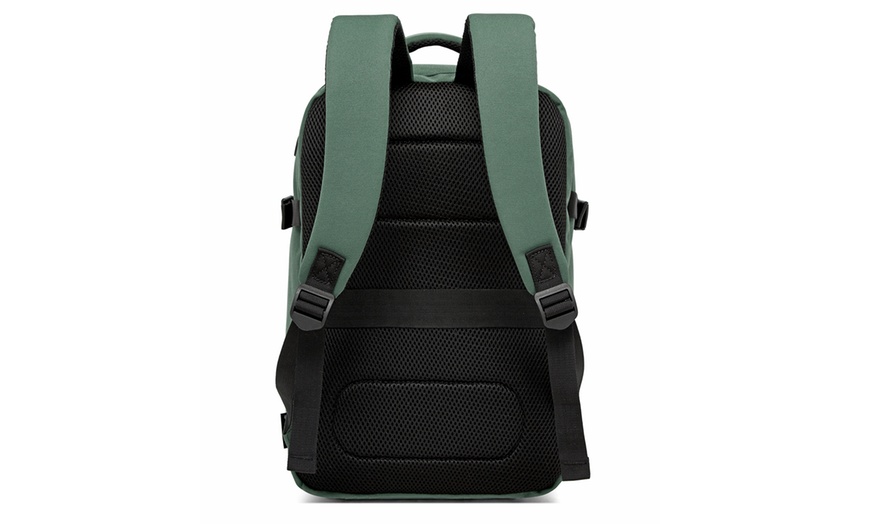 Image 25: Kono 20L Cabin Backpack with Red Trim for 15.6” Laptop Travel Daypack