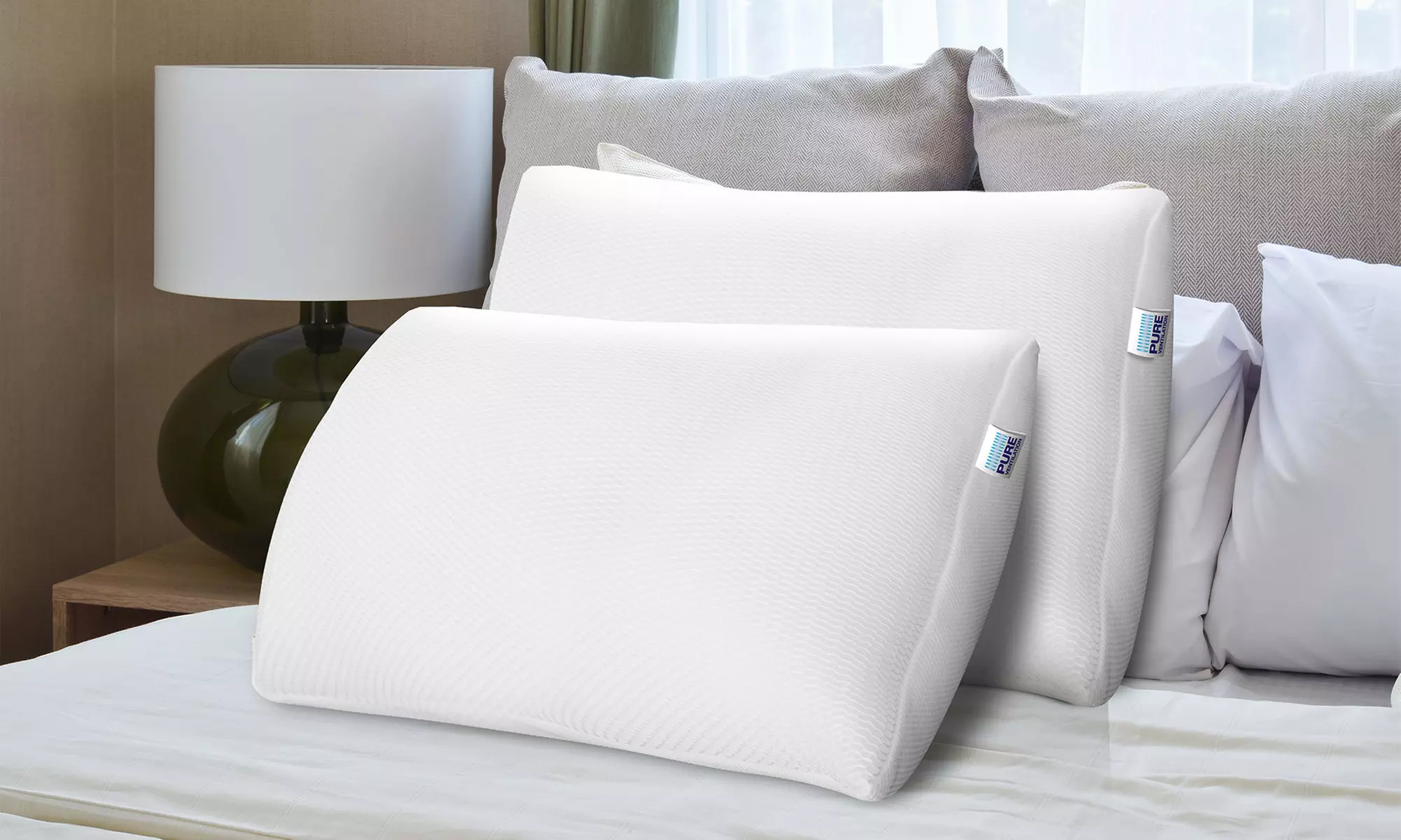 1, 2 ou 4 oreillers 3D relax - Primary Image