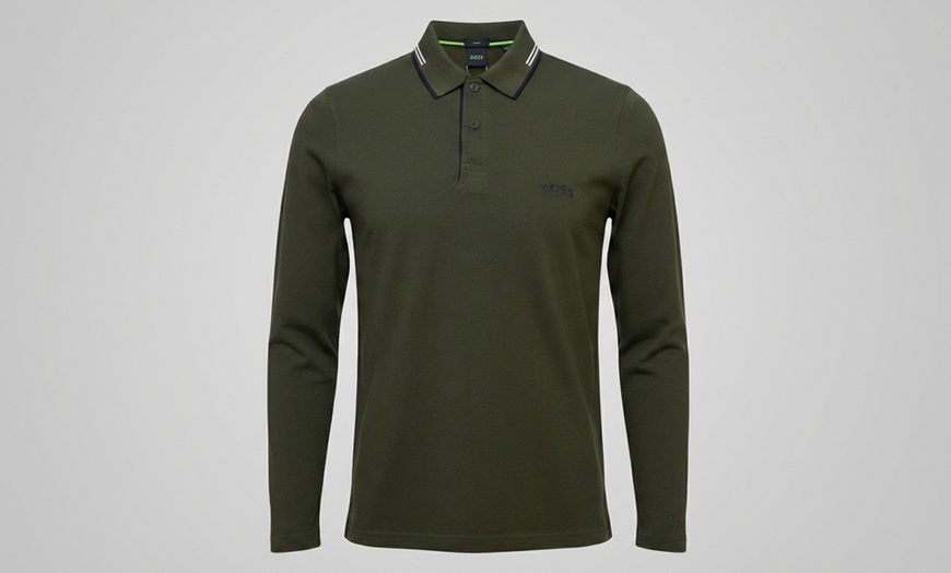 Image 3: Hugo Boss Long Sleeve Polo Shirt for Men