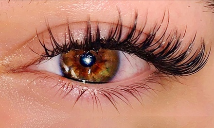 Get Full Set of Cluster Lashes with One Touchup when you Book a Short Length Acrylic Full Set - Lavish Lab Beauty Bar