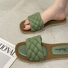 Image 4: Women's Solid Colour Braid Strap Slide Sandals