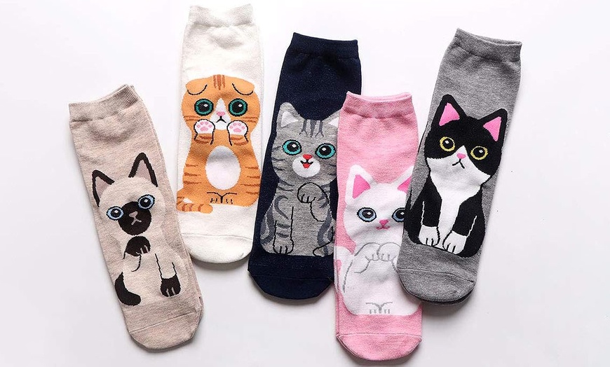 Image 2: Cat Themed Socks