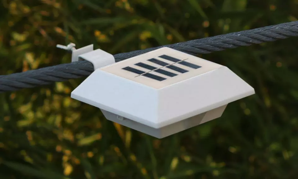 Six Pieces of LED Solar Fence Light