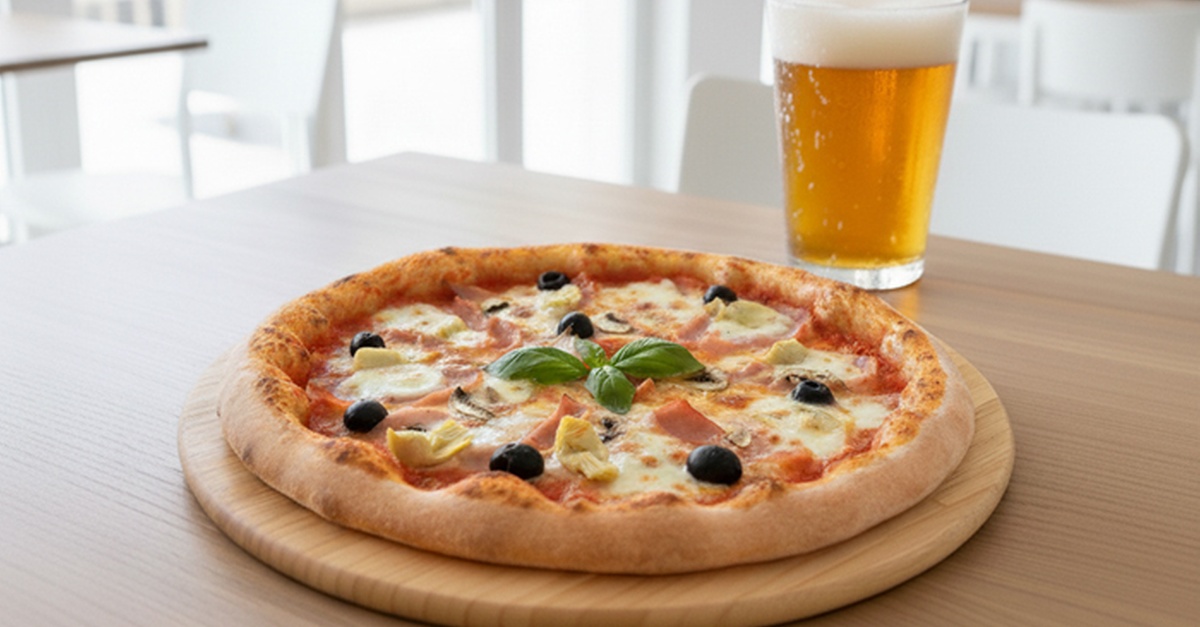 Menú de pizza con bebida y opción de postre en Palma de Mallorca