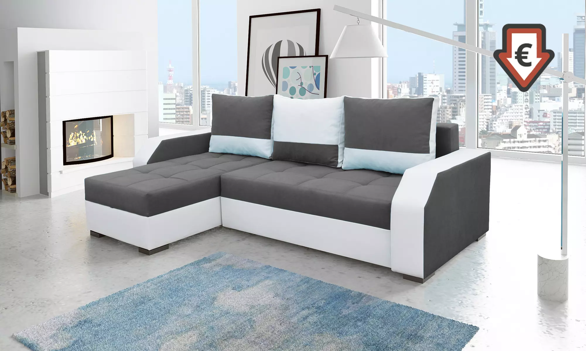 Selsey Eck-Sofa Aurelia in der Ausführung und Farbe nach Wahl - Primary Image