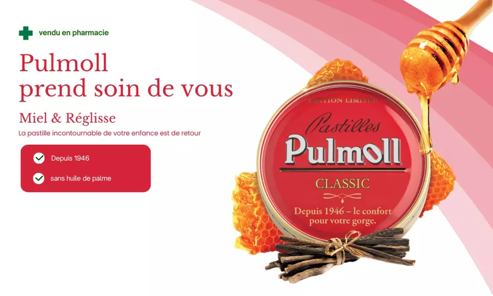 30 € de remise sur 2 barquettes Pulmoll original sur Bonbon France