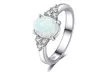 Fire Oval Opal Cushion Cut Engagement Ring For Women Girls Birthday Gift - Second Medium