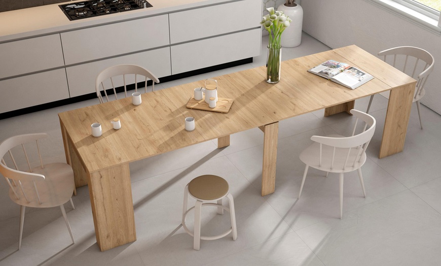 Image 30: Extendable Console Table for 6 people or up to 14 people