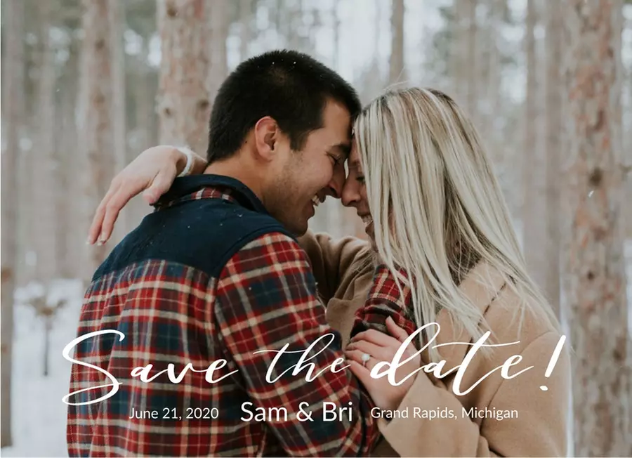 Custom Double-Sided Save the Date Cards: 24–200 Count with Envelopes (Up to 57% Off)