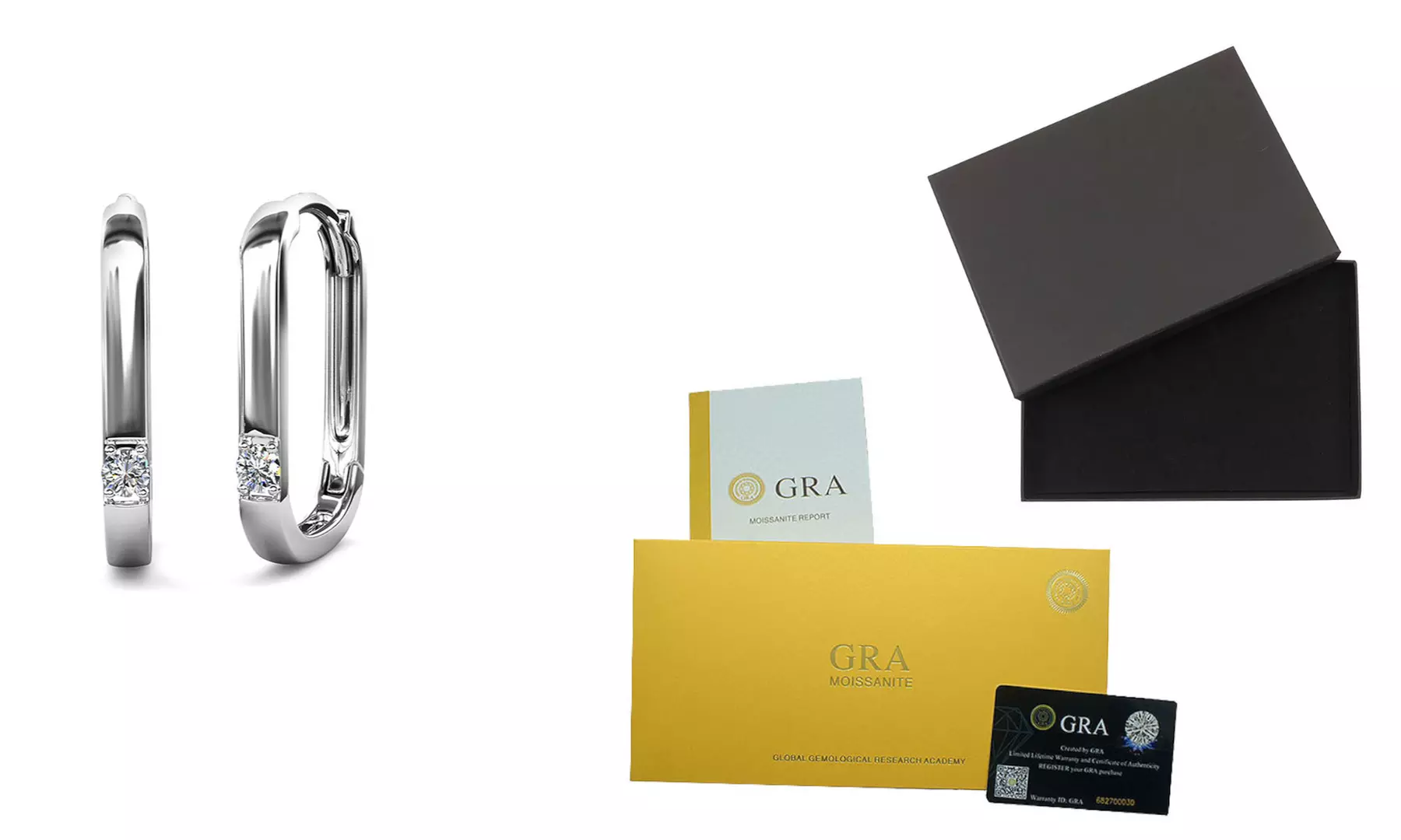 Sterlingsilber Moissanit Ohrringe