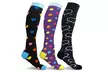 Fun and Expressive Compression Socks (3 Pairs) - Second Medium