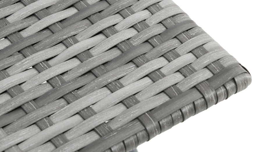 Image 7: Outsunny Rattan-Effect Bistro Set