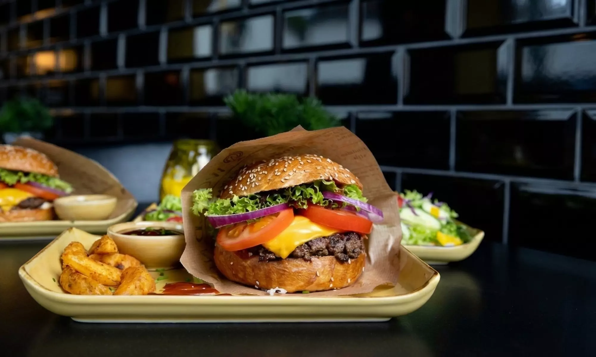Prime Burger nach Wahl mit Pommes frites oder Weges für 1-2 Personen