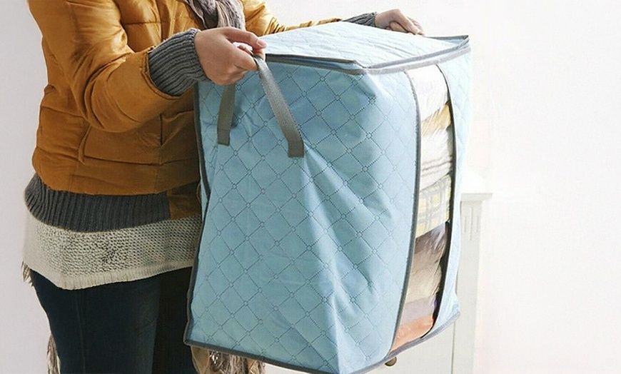 Image 14: Anti Dust Large Storage Bag Clothes Quilt Blanket Storage Sort Home Organizer