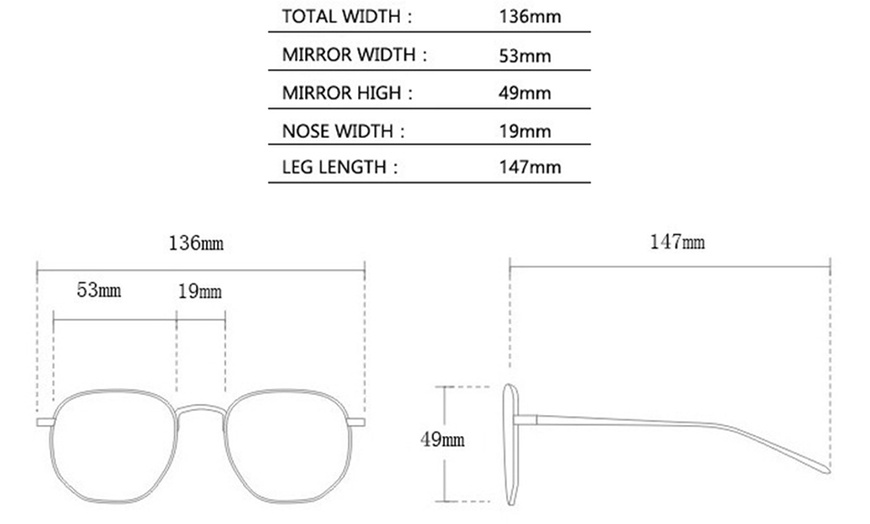 Image 7: Unisex Trendy Sunglasses 