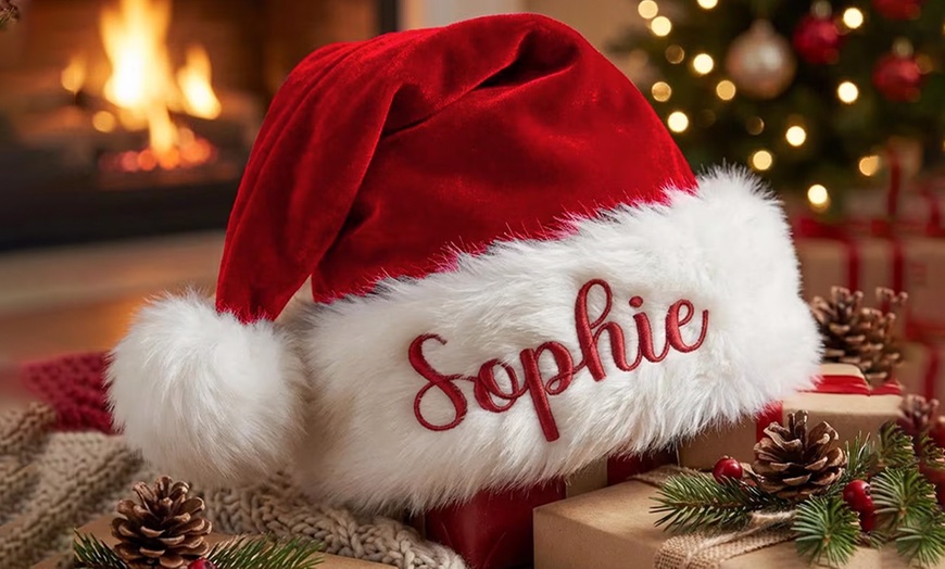 Image 4: Personalized Santa Hats for Festive Fun!