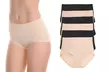 Angelina Women's Microfiber High Waist Light Control Briefs (6-Pack) - Second Medium