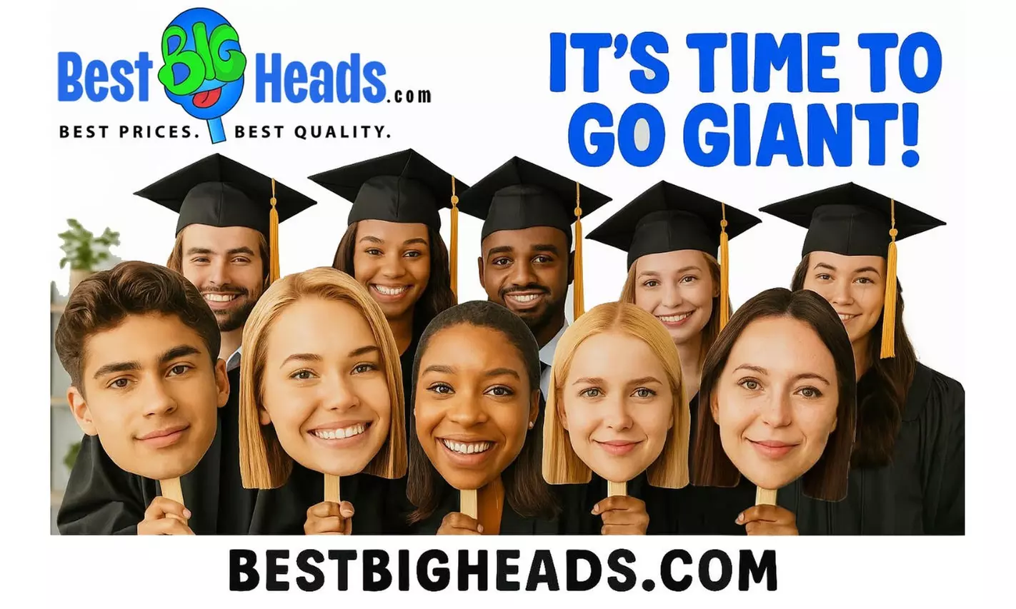 12x18 Custom Head Cutout on a Stick from Best Big Heads