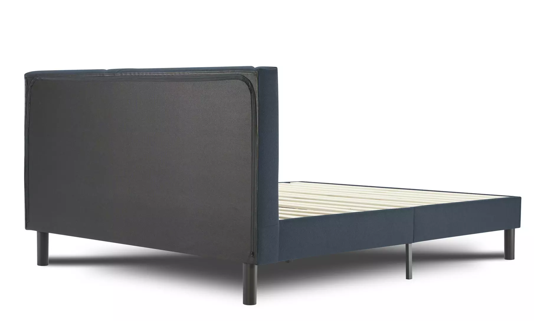 Lit design rembourré "Ric" avec rangement intelligent