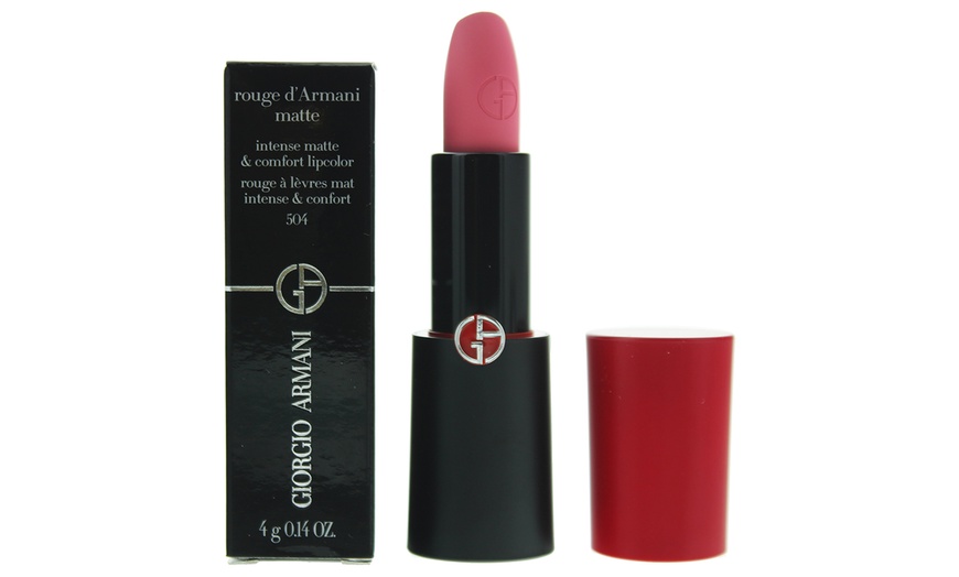 Image 1: Giorgio Armani Rouge Matte Lipstick 504