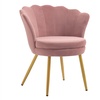 Image 2: Fluwelen schelp fauteuil