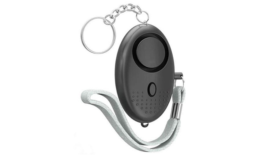 Image 5: Emergency Self-Defense Security Personal Alarm with Mini LED Light