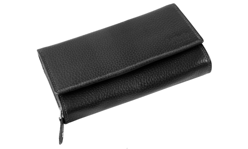 Image 2: Cartera de piel genuina para mujer Leonardo Verrelli