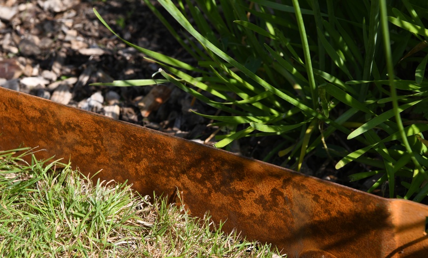 Image 5: Heavy Duty Metal Border Edging - 4 Colour Options - Pack of 4