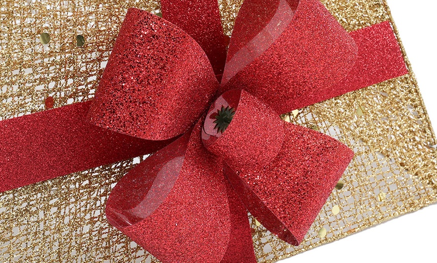 Image 10: Living And Home Christmas Square Tree Collar Basket