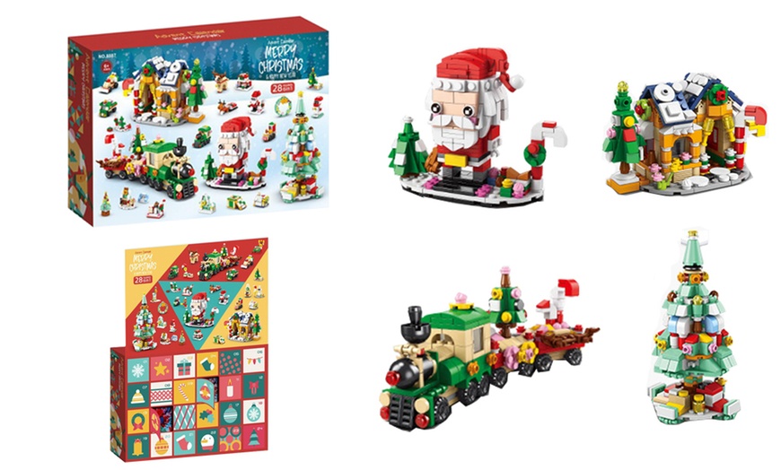 Image 3: Christmas Advent Calendar Building Blocksx1 or x2 – Tree or Nutcracker
