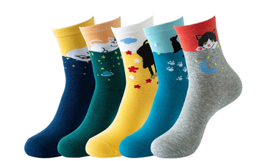 Image 11: 10 Paar Socken mit Tier-Motiv für Damen