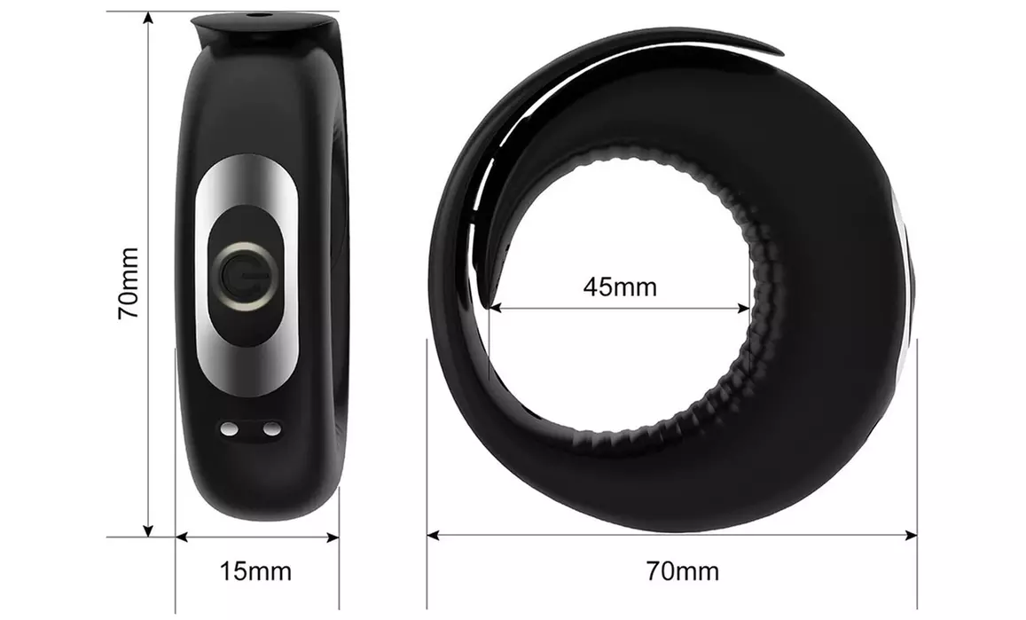 Vibrating Penis Ring Adjustable Sex Toys - Second Medium