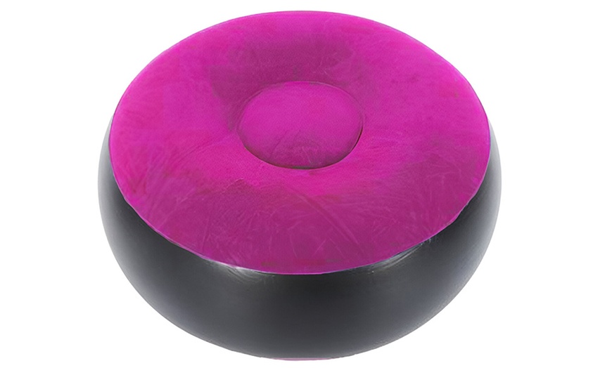 Image 7: Sillón inflable plegable con reposapiés