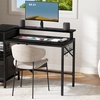 Image 4: Four-Tier Computer Desk PC Laptop Desk Home Office Writing Study Desk