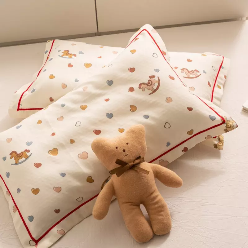 Breathable Pure Cotton Kids Pillowcase Pair