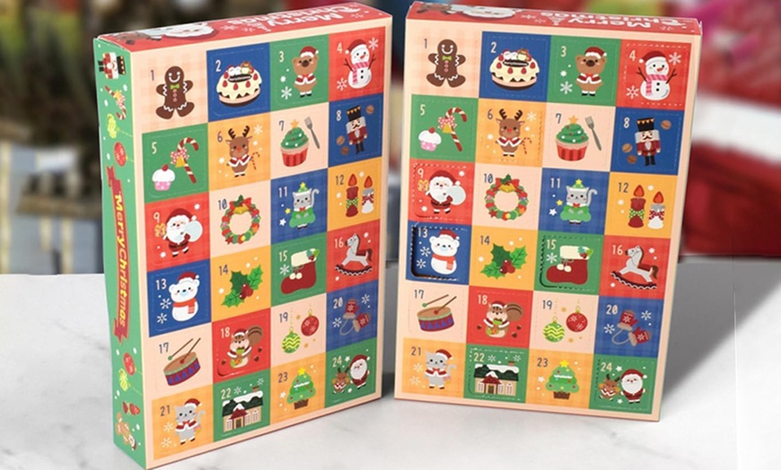 Image 4: 5Pcs Empty Christmas Advent Calendar Boxes