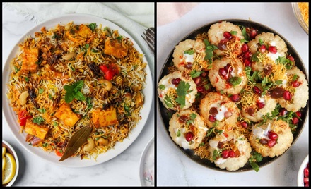 5-Courses: Choose ANY Starter, Main, Bread, Rice or Momo, Dessert, Drink - For 1 - Meat Free Planet North Indian Restaurant