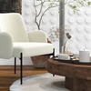 Image 1: Sillón contemporáneo en tejido de rizo de Doosense