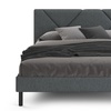 Image 26: Letto imbottito in tessuto con doghe in legno e vano contenitore