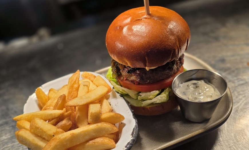 Image 2: Any Burger and 1/2 Pint For One, Two or Four