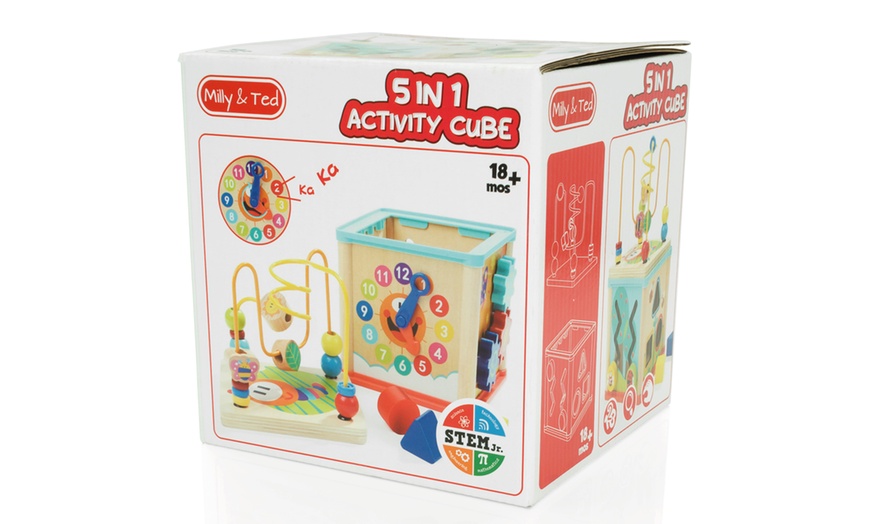 Image 6: Wooden Activity Cube