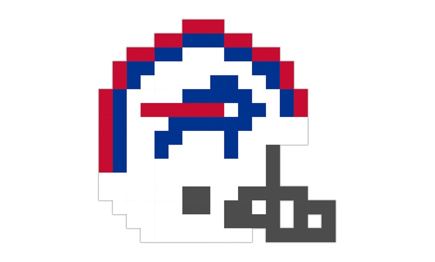 Football Helmet Pixel Art Decals | Groupon Goods