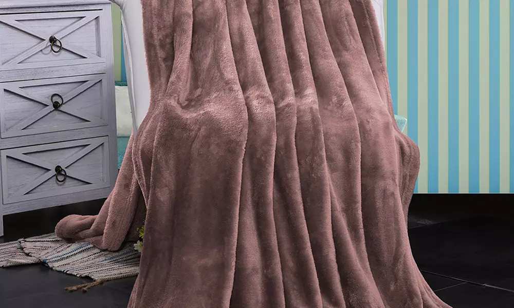 JML Soft Lightweight Plush Flannel Blanket for Bed/Sofa,King/Queen Size