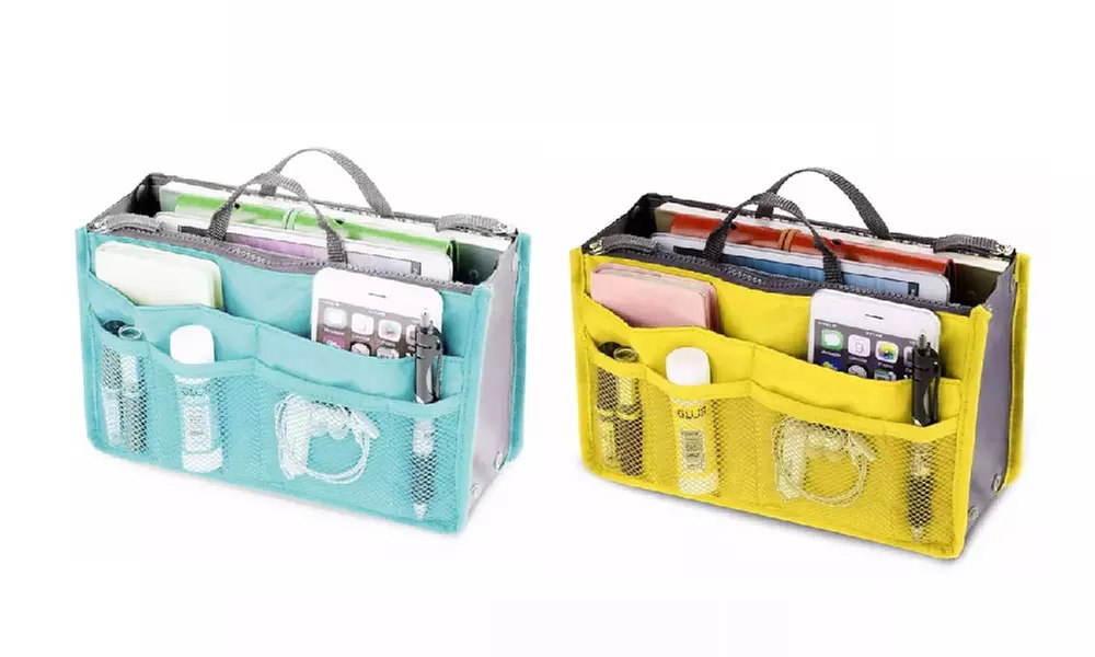 1 o 2 borse organizer da viaggio per cosmetici
