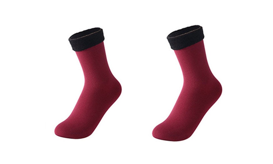 Image 8: Seamless Thermal Fleece Socks