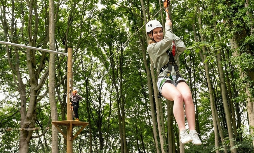 Image 5: Aerial Assault Course and Zip line for One, Two, or Four People 