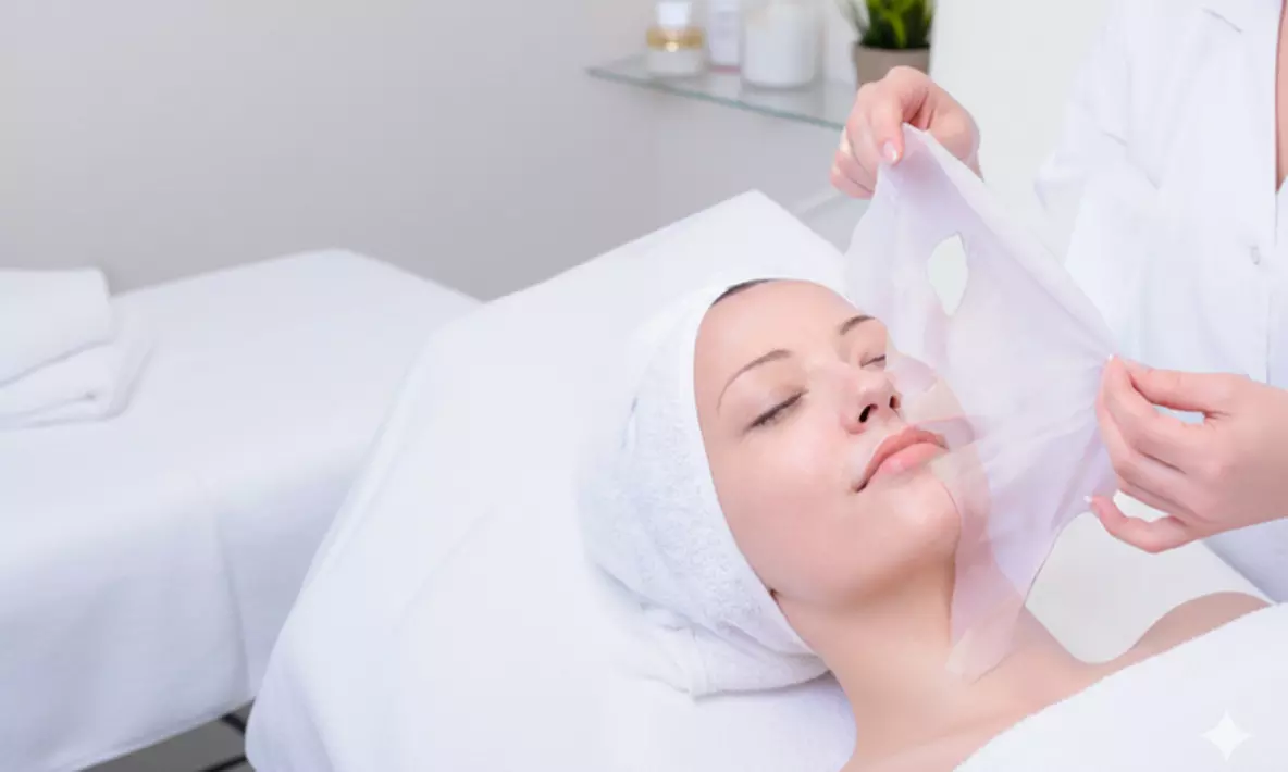 Soin du visage anti-âge au collagène