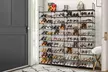 10-Tier Shoe Rack 80-Pair Storage Organizer for Entryway Closet Livingroon Black - Second Medium