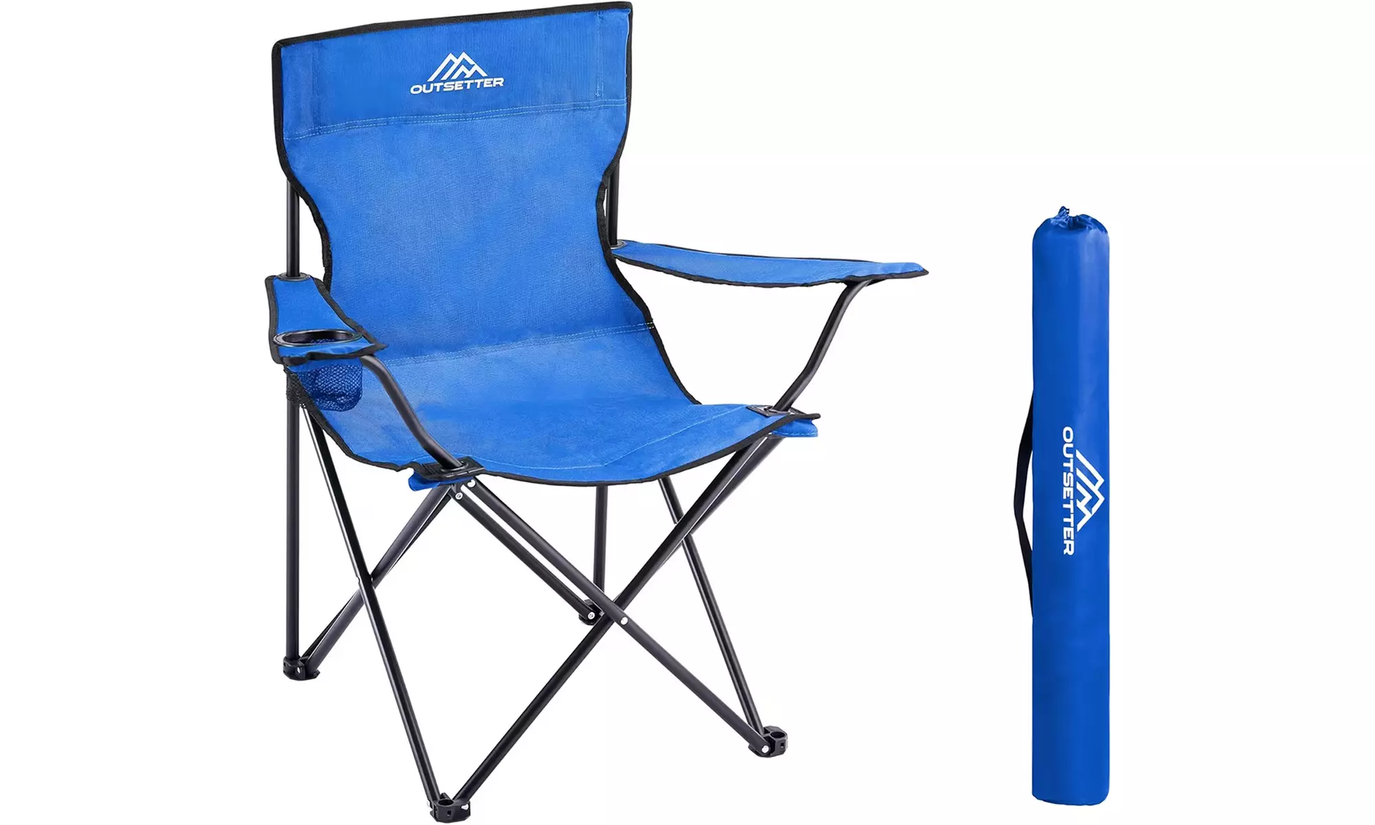 Foldable Camping Chair with Cup Holder