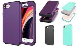 3 In 1 Dust-proof Shockproof Shatter-resistant Case For iPhone SE(2020)/ 7/ 8